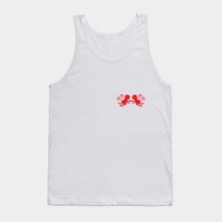 Red Angel Twins Holding Hands Tank Top